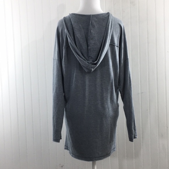 Cabi Gray Heather‎ Easy Hoodie Womens Small Step Hem Pullover Loungewear - Picture 3 of 11